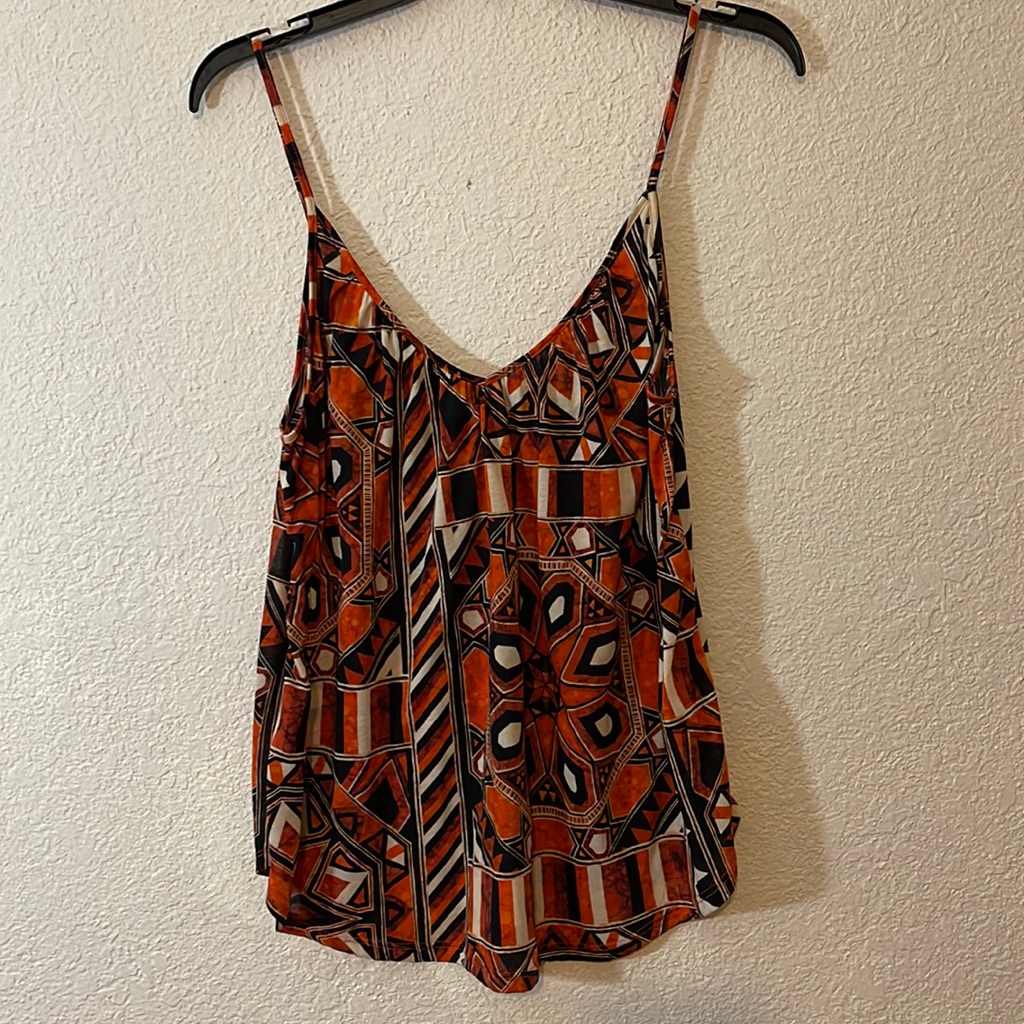 Pattern Blouse Orange